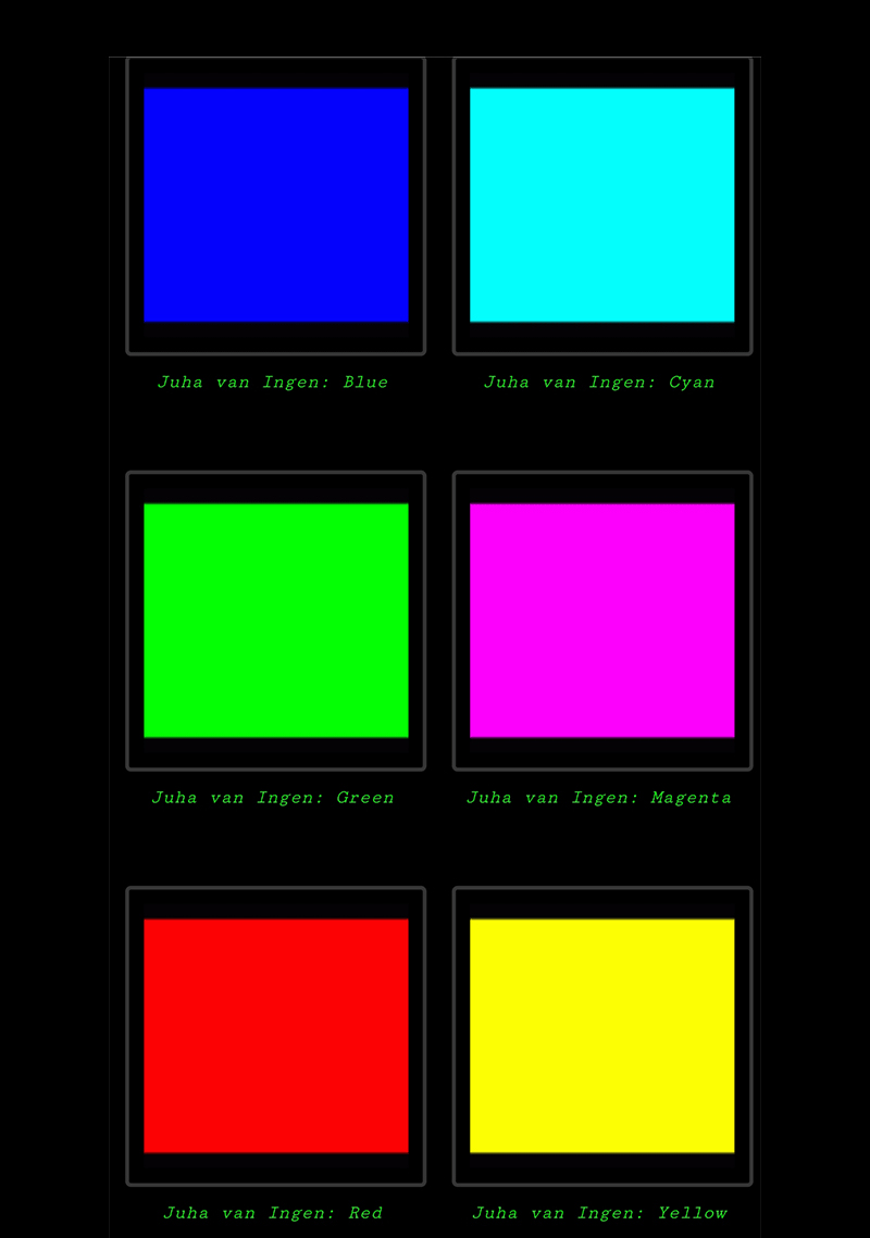 The Six Colours that Changed the World by Juha van Ingen, 2022.